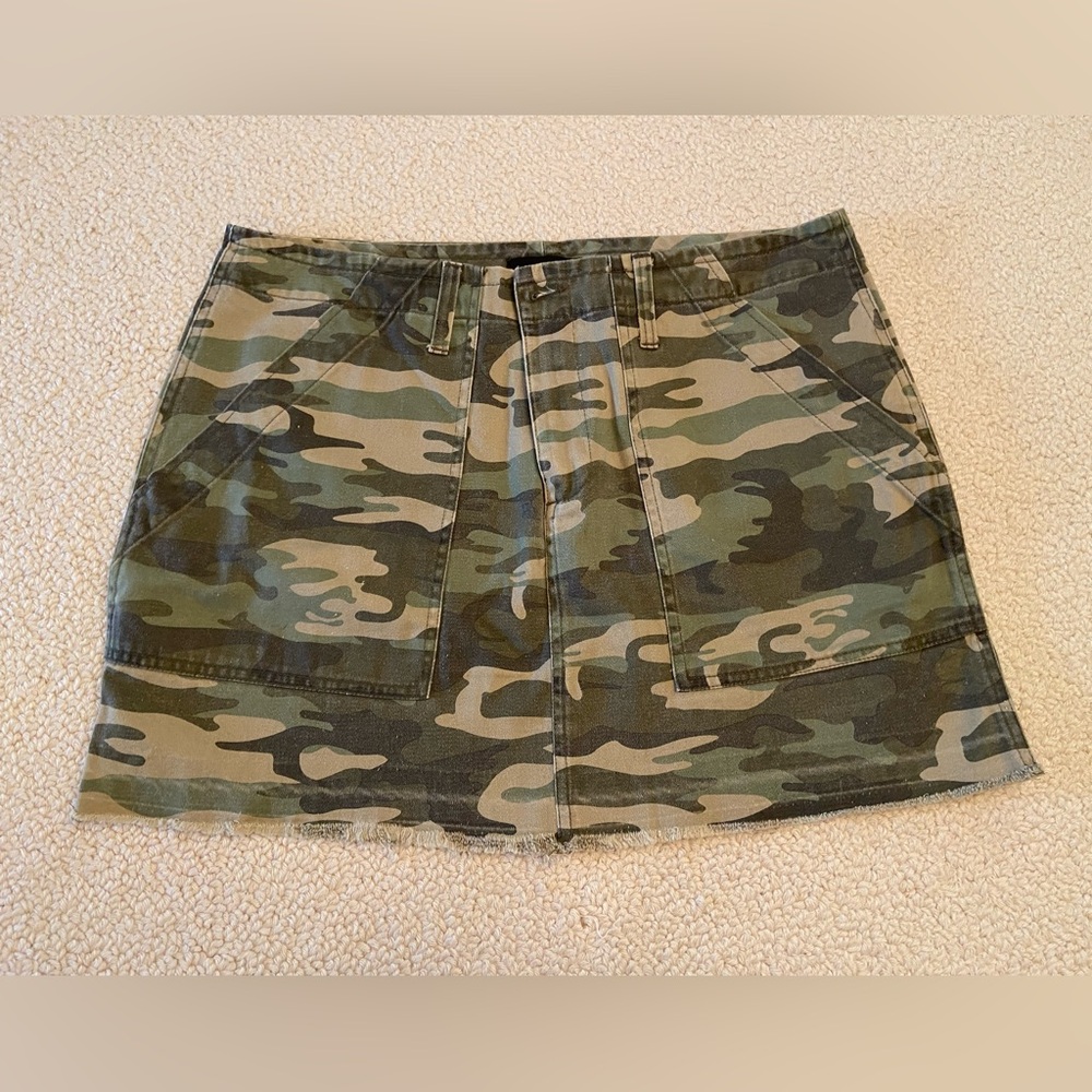 Sanctuary Green Camo Mini Skirt